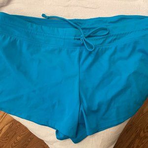 Turquoise swim shorts